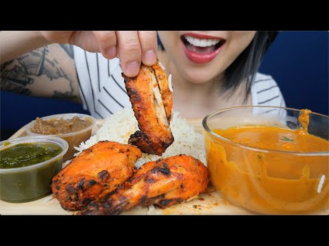 CLASSIC BUTTER CHICKEN AND RICE (ASMR EATING SOUNDS) NO TALKING | SAS-ASMR