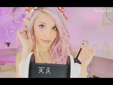 ASMR //  Gentle Ear Brushing // Counting Sheep // Clipping sounds 🍒
