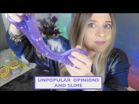 ASMR Gum Chewing Unpopular Opinions & Slime Unboxing | Whispered