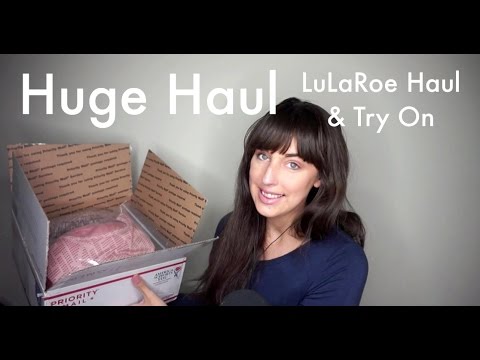 ASMR HUGE Haul & Try On | LuLaRoe | Softly Speaking, Crinkles, Fabric Sounds
