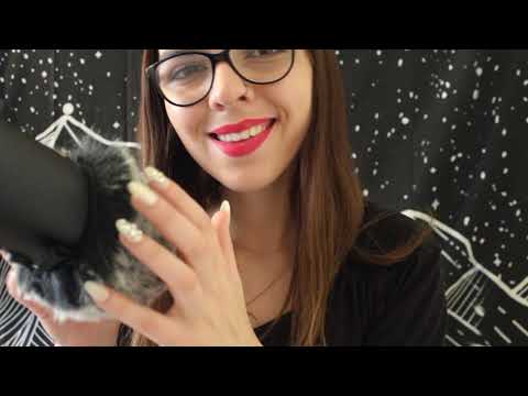 Fluffy Mic Scratching, Hand Movements, & Mouth Sounds ASMR (No Talking) ✨