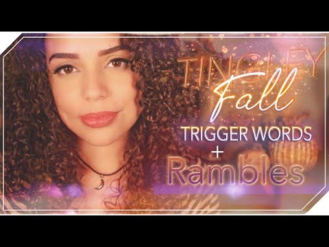 ASMR 🍂Tingley FALL Trigger Words + Rambles [some lens touching]