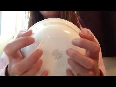 ASMR Two Minute Tingles [Tapping on Ceramic Bowl]