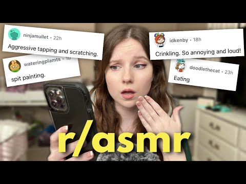 ASMR | Doing Redditors Most HATED Triggers (r/asmr Subreddit)