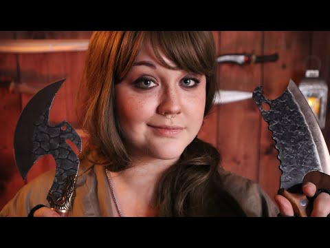 ASMR The Blacksmith ⚔️ Choosing the Perfect Blade (Soft Spoken Fantasy Weapon Shop Roleplay)
