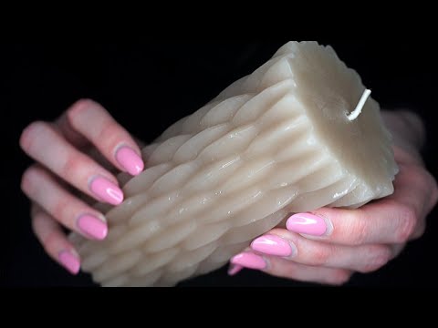 ASMR with Textured Candles | Scratching on Wax Candles (No Talking)