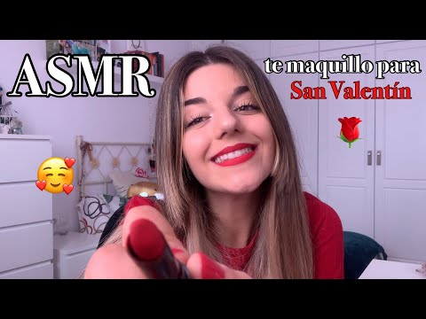 ASMR / Roleplay te MAQUILLO para SAN VALENTÍN 🌹🤍