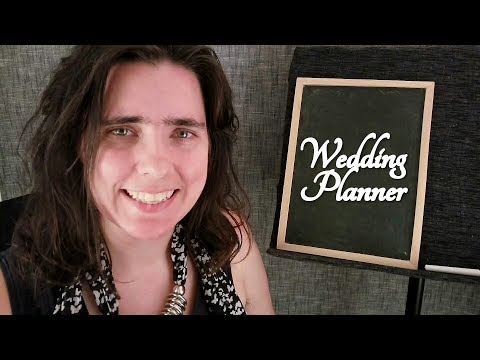 ASMR Wedding Planner Role Play (Setting Reception Schedule) - Chalkboard Sounds
