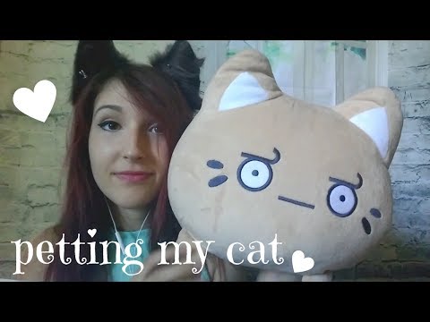 ASMR - PETTING MY CAT ~ Relax w/ Fabric Stroking & Scratching Sounds ~