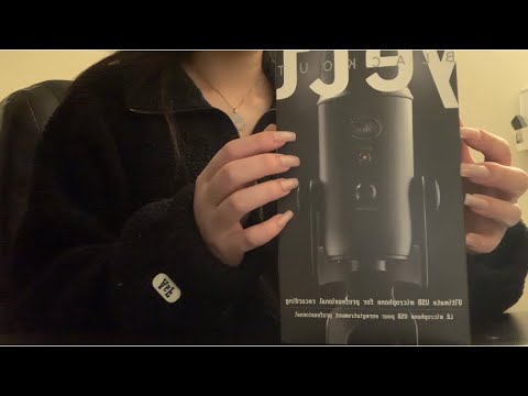 ASMR Blue Yeti Unboxing Triggers (Tapping & Scratching)