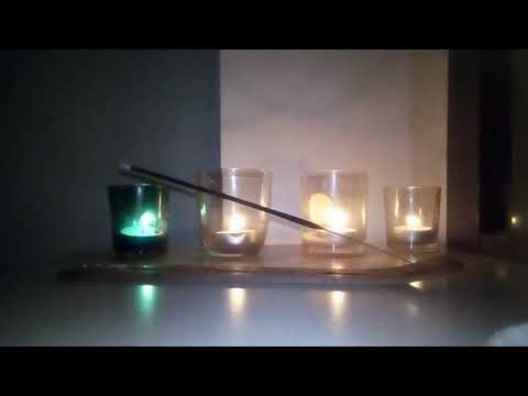 ASMR 1 HOUR REAL Candles & incense for your relax and tranquility (with rain!)