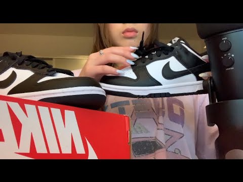 ASMR Shoe Tapping & Scratching (Nike Black & White Dunks)
