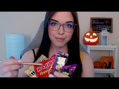 (ASMR) Halloween Candy Tingles 🍬🍫| Crinkly Triggers