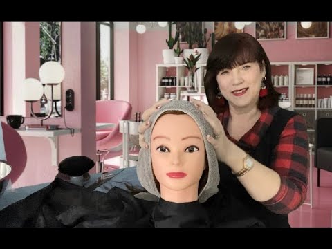 ASMR RP REAL HAIRSTYLIST GIVES YOU AN IMMERSIVE RELAXING HAIRCUT, HAIR WASH AND BLOWDRY (WHISPERED)