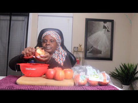 Carving Apples/Tapping ASMR Chewing Gum