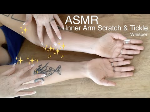 ASMR Inner Arm Scratch & Tickle w/ Whispers 🤗