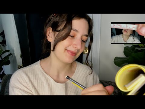 ASMR| Sketching and Measuring You! (Soft Spoken, Personal Attention)