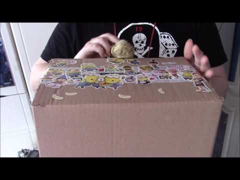*last week of DAILY vids before my break from you tube* - Cardboard Box Over 3DIO  (Tapping/scratch)