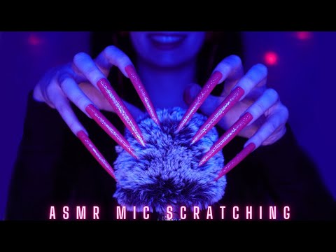 Asmr Mic Scratching - Brain Scratching | Brain Melting Asmr No Talking for Sleep with Long Nails 2H