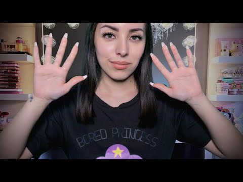 ASMR Doing Your Makeup With my Fingers - Mouth Sounds