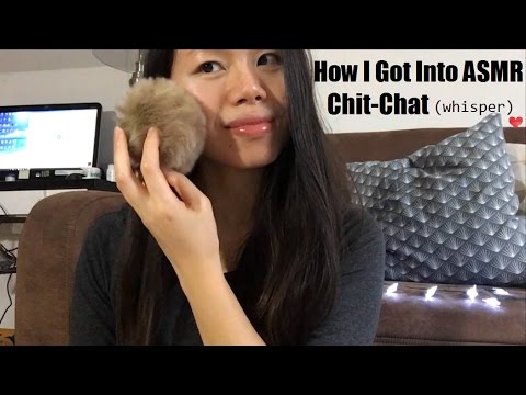ASMR CHIT CHAT: HOW I GOT INTO MAKING ASMR VIDEOS !! (WHISPER, weird, funny, theraputic haha) (^__^)