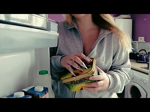 ASMR In My Fridge | Tapping/Crinkle/Scratching Sounds(Lo-Fi)