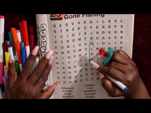 ASMR WORD SEARCH | NEW CRAYOLA MARKERS