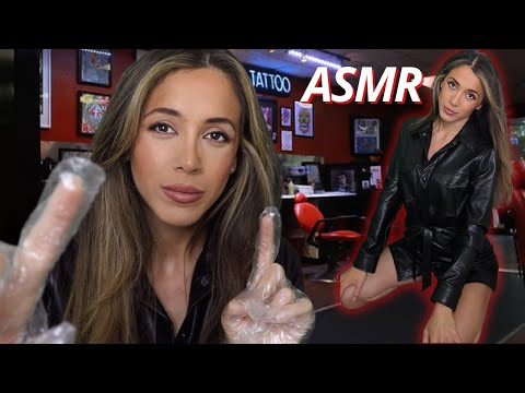 ASMR Tattoo Artist Gives You a Face Tattoo | whispered, pen clicking, face touching...