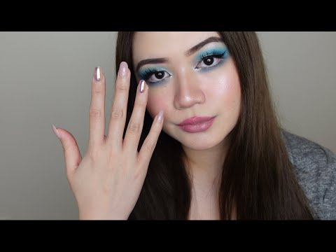 ASMR doing my nails ( soft whispers & rambles )