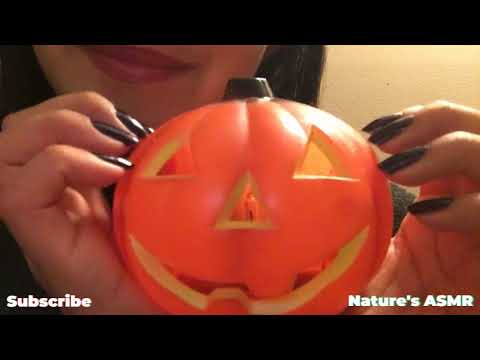 ASMR INAUDIBLE WHISPERING AND TAPPING, AUTUMN AND HALLOWEEN DECORATIONS SHOW AND TELL