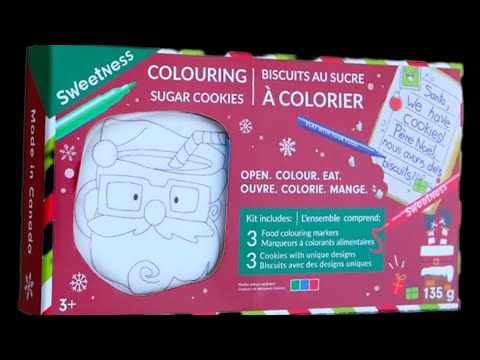 ASMR:Colouring Sugar Cookie Kit(Soft Spoken Whisper Ramble Food Coloring)Markers Christmas Cookies!