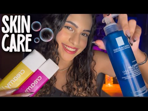 ASMR - SKIN CARE COM OS MELHORES PRODUTORES NA SUA PELE 🫧