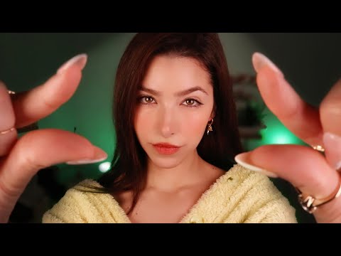 ASMR Sleepy Face Adjusting For Relaxation (+ Mouth Sounds)