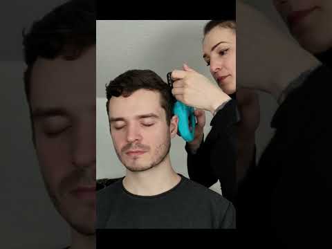 Hair Stylist But With Wrong Tools ASMR #Shorts