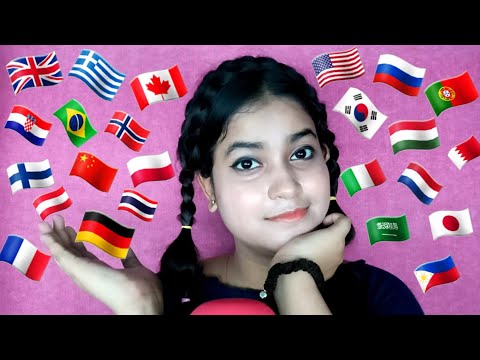 ASMR Tingly Trigger Words in 24 Different Languages