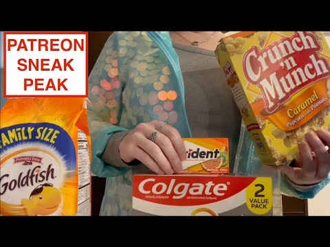 PATREON SNEAK PEAK Gum Chewing Crinkle Coat Lady Works At Grocery Store Role Play | Whispered