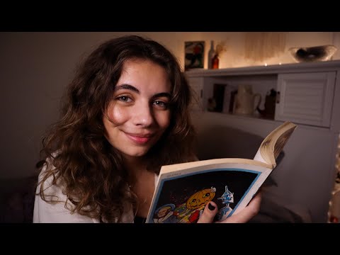 ASMR - Southern Accent Girl Babysits You (Hair Brushing, Bedtime Stories, Tapping, Candles, Humming)