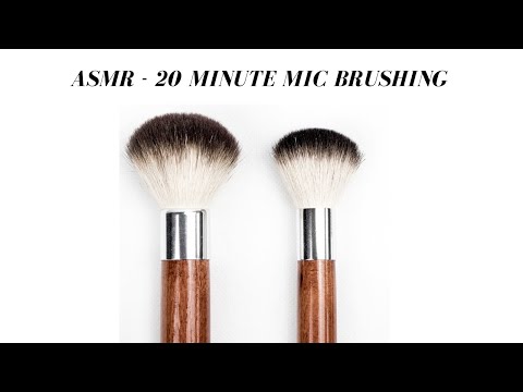 ASMR - 20 Min Mic Brushing with Whispering