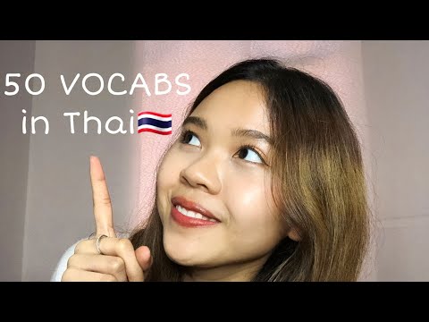 ASMR Learn 50 VOCABULARIES in THAI 🇹🇭 + Q&A