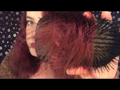 ASMR | LoFi HairBrushing and Whisper Ramble