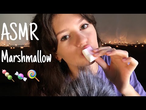 АСМР Маршмеллоу 🍬 Итинг и Звуки Рта 🍭 || ASMR Marshmallow 🍡 Eating & Mouth Sounds 🍬