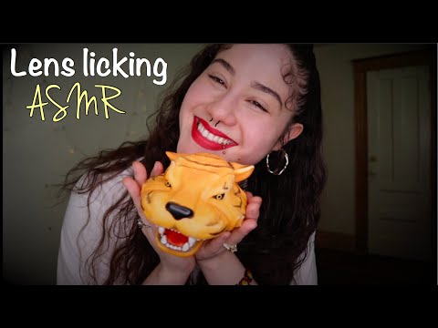 ASMR Lens licking Tiger edition Part 2! 🐯