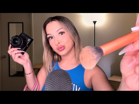 ASMR | Your toxic friend gives you a makeover (gum chewing + mouth sounds)