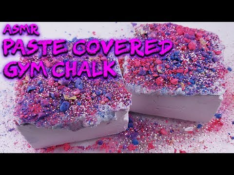 ASMR Paste Covered Gym Chalk Crushing - Satisfying Sleep ASMR