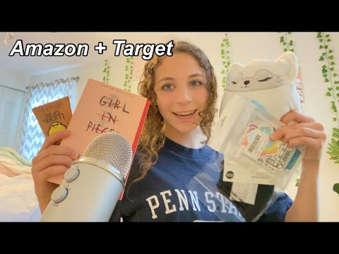 ASMR Target and Amazon haul! | crinkles,tapping, soft whispers 🌱