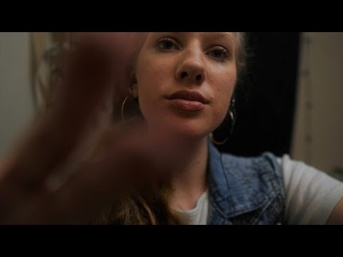 ASMR-Repeating" Are You In There" With Lens Tapping/Mic Tapping / Gum Chewing.