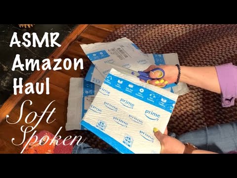 ASMR Request/Amazon shopping haul (Soft Spoken) Bubble wrap/Paper crinkles