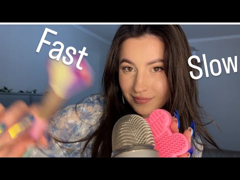 Asmr 100 Fast & Slow triggers in 10 minutes