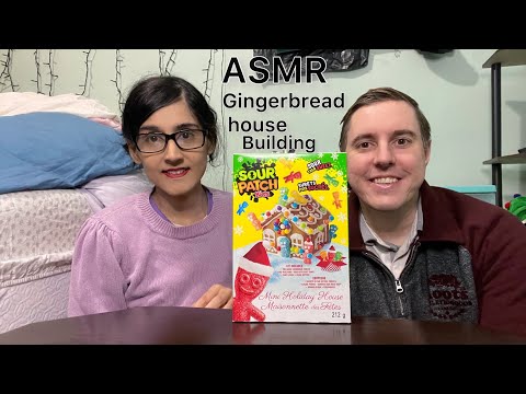 ASMR Building a Gingerbread House ❤️💚🏠 Soft Spoken | Nostalgia