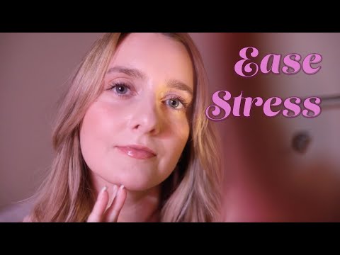 ASMR Face Touching & Head Scratching | Rain | Ease Stress
